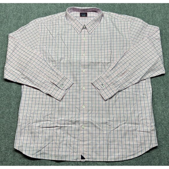 UNTUCKit Montiano Shirt Mens 3XL Regular Pink Plaid Long Sleeve Button Up New - Picture 1 of 11